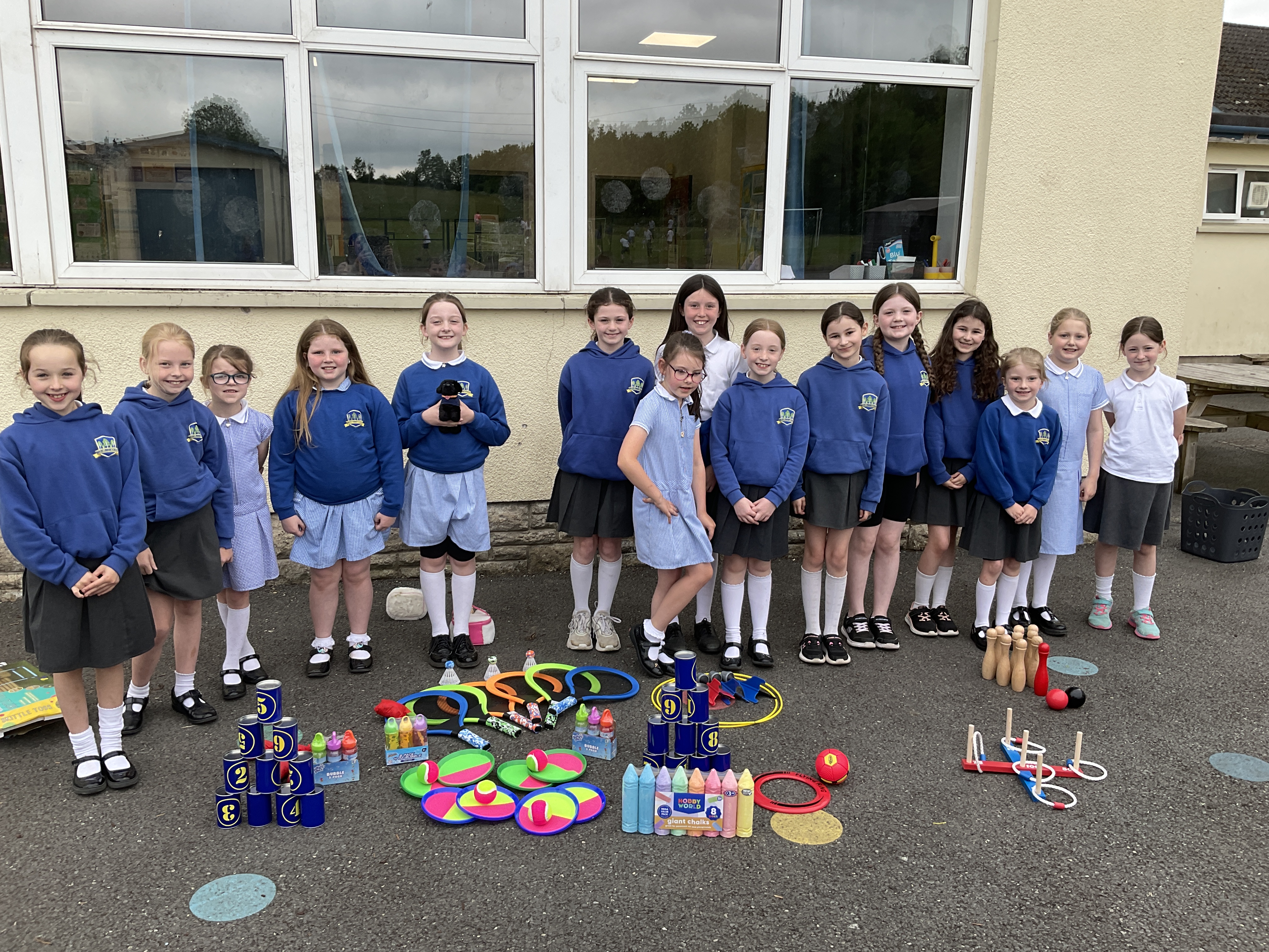 Playtime toys bought with the money raise from our bun sale!